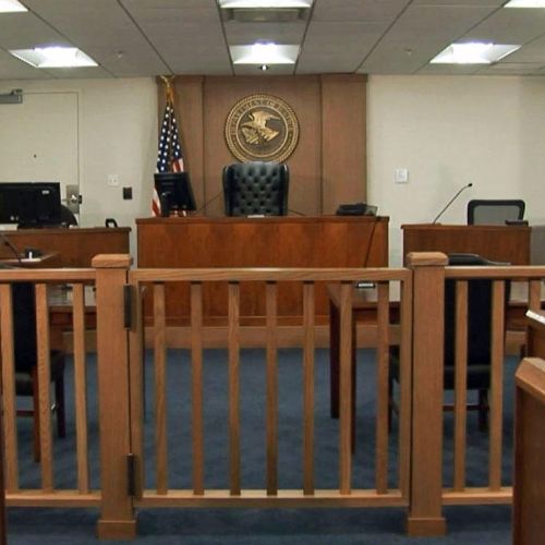 Image of the Inside of a Courtroom