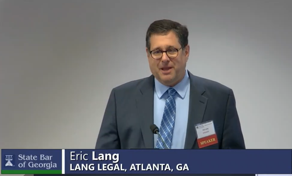 Eric lang speaking
